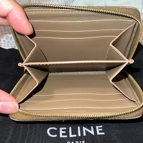 Celine small leather zip wallet - Picture 6 of 10